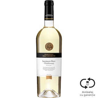 Domeniile Davidescu | Vin alb sec Sauvignon Blanc Chardonnay 0.75L