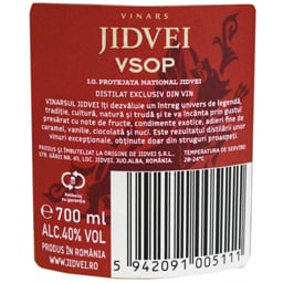 Jidvei | Vinars VSOP 0.7L