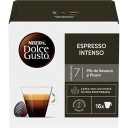 Nescafe | Dolce Gusto | Cafea Espresso Intenso, 16 capsule