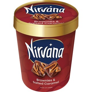 Nirvana | Inghetata Brownies & Salted Caramel 322g