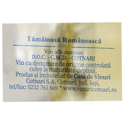 Cotnari | Euforia | Vin alb demisec Tamaioasa Romaneasca 0.75L