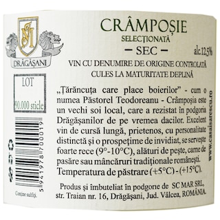 Casa Isarescu | Vin alb Cramposie Selectionata 0.75L