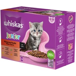 Whiskas | Hrana umeda pentru pui de pisica, Mese Clasice in sos 12x85g