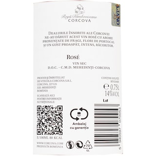 Corcova | Vin roze sec Syrah 0.75L