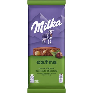Milka | Ciocolata cu lapte si alune intregi 190g