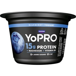 YoPRO | Iaurt cu afine, indulcitori si continut crescut de proteina 160g