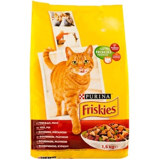 Friskies | Hrana uscata pentru pisici cu legume si vita 1.5kg