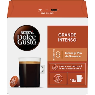 Nescafe | Dolce Gusto | Cafea Grande Intenso, 16 capsule