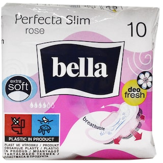 Bella | Absorbante igienice subtiri Perfecta Slim Rose, 10 bucati