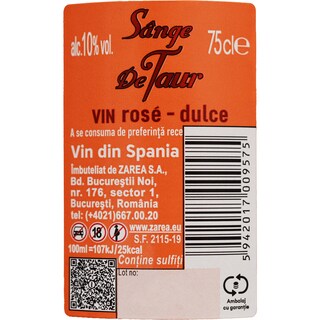 Sange de Taur | Vin rose 0.75L