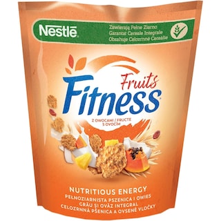 Fitness | Fulgi de cereale integrale cu fructe deshidratate 425g