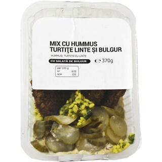 (bucata) | Mix cu hummus, turtite linte si bulgur 370g