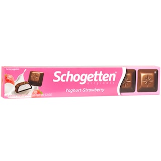 Schogetten | Ciocolata cu lapte cu crema de iaurt si capsuni 33g