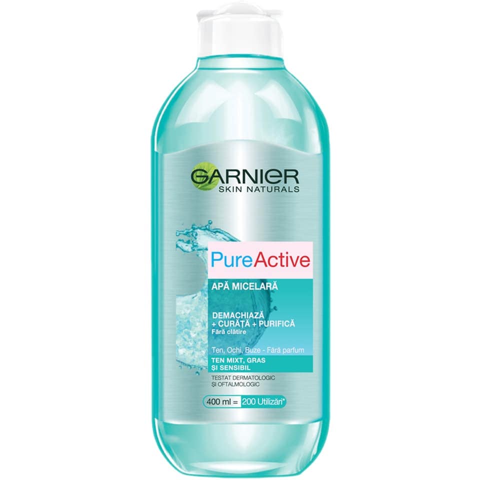 Romania product data sample: Apa micelara Pure Active pentru ten cu imperfectiuni 400ml