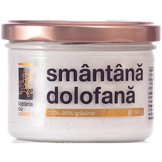Laptaria cu caimac | Smantana dolofana min. 33% grasime 190g