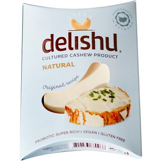 Delishu | Branza de caju natural fara gluten 100g