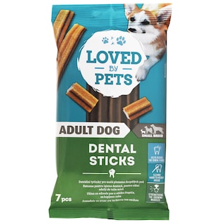 Loved by Pets | Batoane pentru igiena dentara pentru caini adulti de talie mica 110g