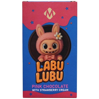 Melidya | Ciocolata roz cu crema cu capsuni 100g