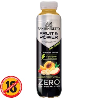 San Benedetto | Bautura energizanta Fruit & Power Dark Editioon 400ml
