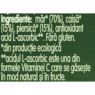 Gerber | Piure bio cu mar, caisa si piersica 125g