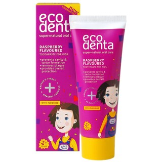Ecodenta | Pasta de dinti pentru copii, cu aroma de zmeura 75ml