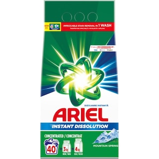 Ariel | Detergent pudra Mountain Spring, 40 spalari