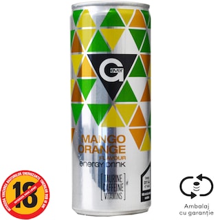 Ever-G | Bautura energizanta cu aroma de mango si portocalea 250ml
