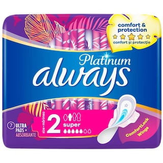 Always | Platinum | Absorbante Ultra Super Plus 7 bucati