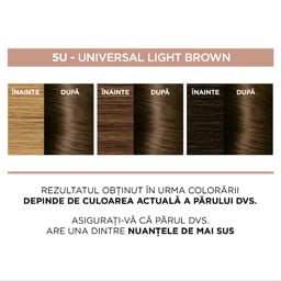 L'Oreal Paris | Vopsea pentru par 5U Universal Light Brown