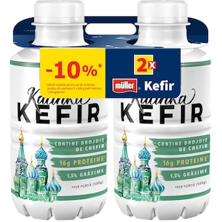 Muller | Kalinka | Kefir 1.5% grasime 2x500g