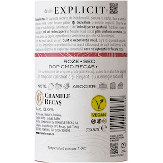 Recas | Explicit | Vin roze sec 0.75L