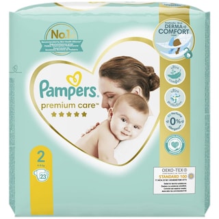 Pampers | Premium Care | Scutece bebelusi Marimea 2, 4-8 kg, 23 buc