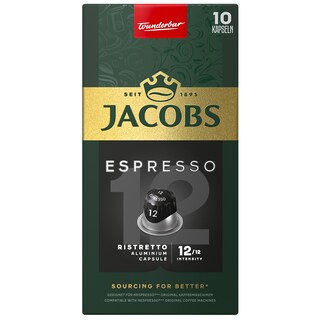 Jacobs | Cafea espresso 12 Ristretto, 10 capsule