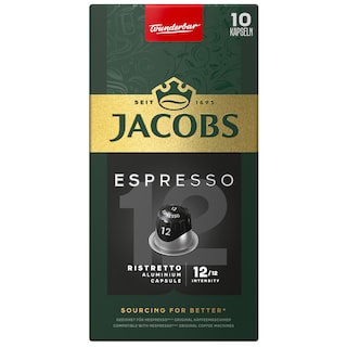 Jacobs | Cafea espresso 12 Ristretto, 10 capsule