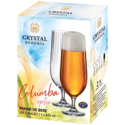 Cristal Bohemia | Pahare pentru bere 2x470ml
