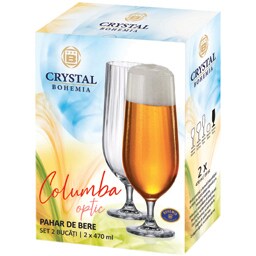 Cristal Bohemia | Pahare pentru bere 2x470ml