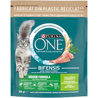 Purina One | Hrana uscata pentru pisici Indoor, cu curcan 800g