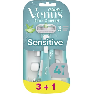 Gillette | Venus | Aparat de ras cu 3 lame, Sensitive, 3+1 bucati