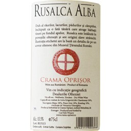 Crama Oprisor | Rusalca Alba | Vin alb  0.75L