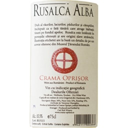 Crama Oprisor | Rusalca Alba | Vin alb  0.75L