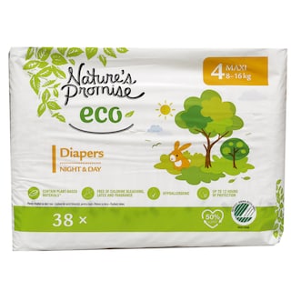 Nature's Promise Eco | Scutece bebelusi Marimea 4, 8-16 kg, 38 buc