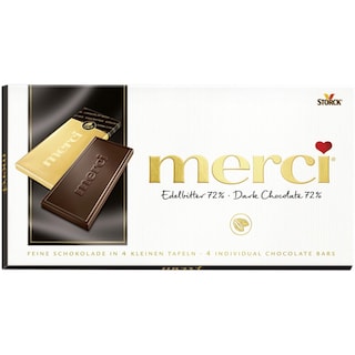 Merci | Ciocolata neagra cu cacao 72% 100g