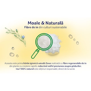 Zewa | Hartie igienica umeda Almond, 80 bucati