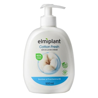 Elmiplant | Sapun lichid crema bumbac si Provitamina B5 500ml