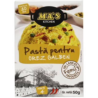 Ma's | Pasta pentru orez galben 50g