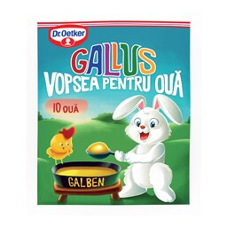 Dr. Oetker | Gallus | Vopsea galbena, 10 oua,