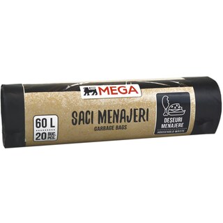 MEGA | Saci menajeri, 60L, 20 bucati