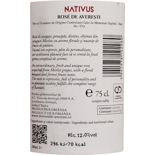 Nativa | Vin rose de Averesti 0.75L