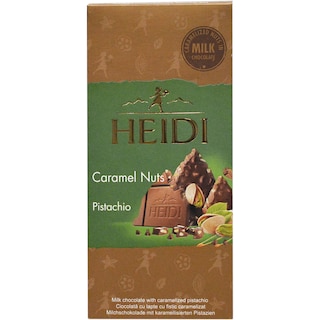 Heidi | Caramel Nuts | Ciocolata cu lapte cu fistic caramelizat 80g