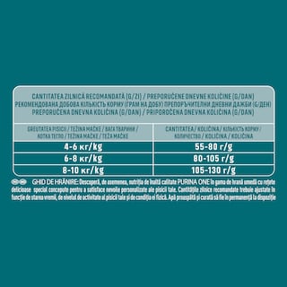 Purina One | Hrana uscata cu somon pentru pisici sterilizate 1.5kg